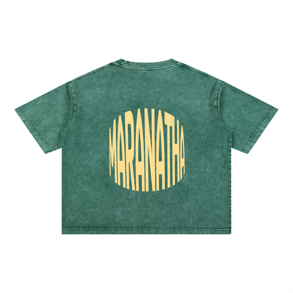 Mineral Wash Boxy Cotton T-Shirt