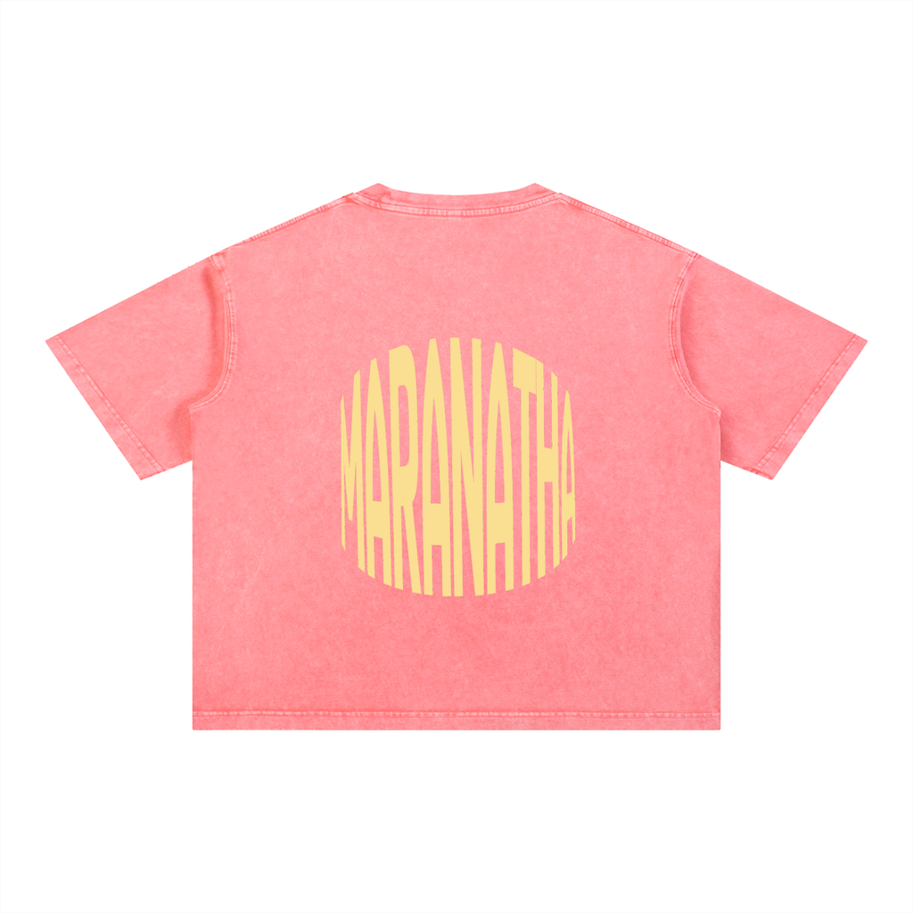 Mineral Wash Boxy Cotton T-Shirt